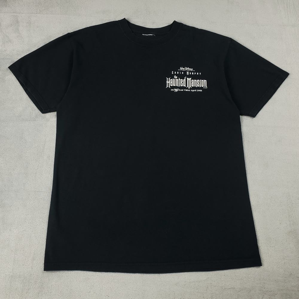 Vintage The Haunted Mansion Walt Disney T Shirt Eddie Murphy Movie Promo 2004
